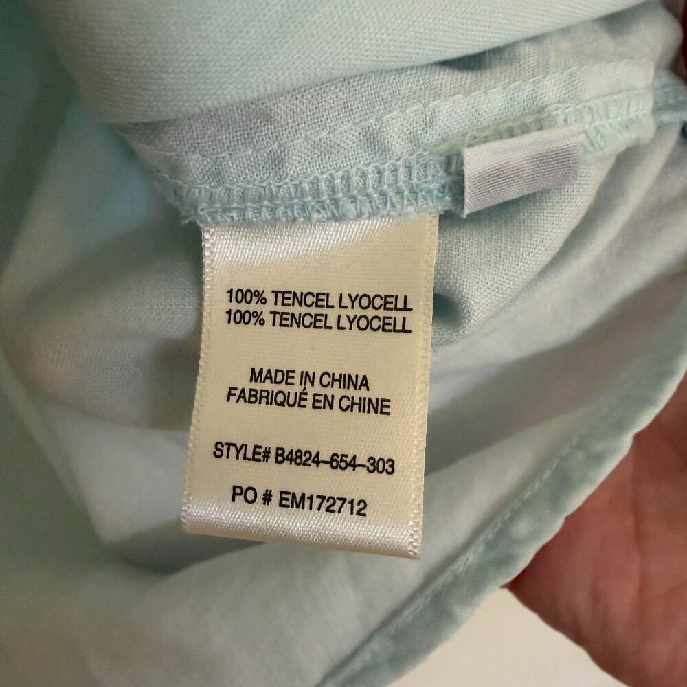 Bella Dahl Sleeveless Frayed Edge Tencel Top Boho Chic Sky Wash - Small - Picture 4 of 5